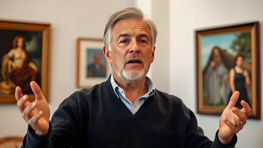 Middle-aged man discussing dental amalgams mercury exposure indoors.