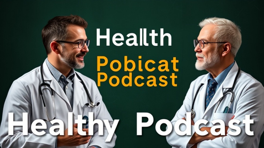 Podcast cover on longevity and sexual health, featuring two doctors.