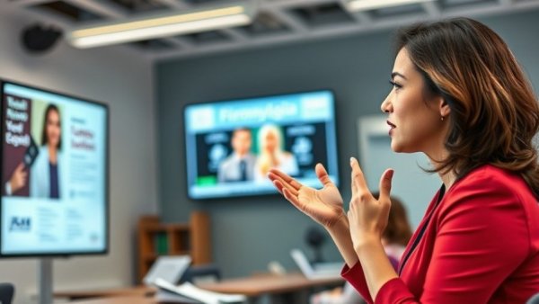 Professional woman explaining vitamin deficiencies and fibromyalgia relief.
