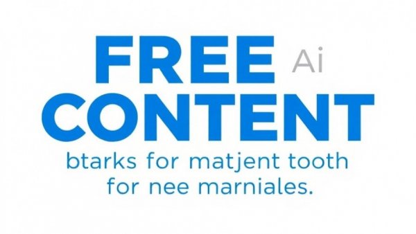 Generative AI tools for marketing banner with free content creator text.