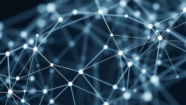 Abstract network design illustrating AI-powered ad targeting strategies.