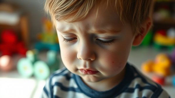 Young child with rash related to declining vaccination rates