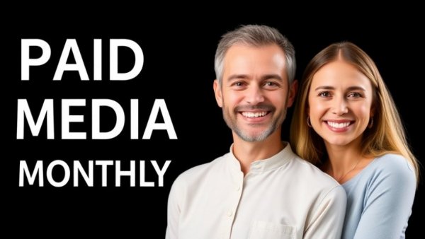 Local SEO tips concept with a bright design featuring two smiling people and text.