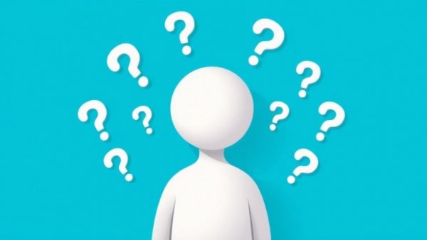 Simple abstract figure with question marks depicting confusion about Chad IDE productivity tool.