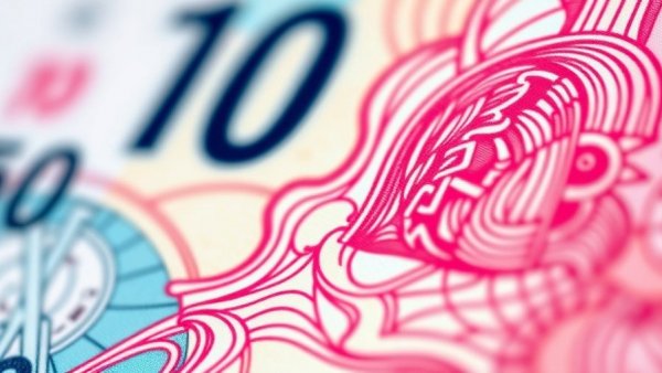 Close-up view of intricate banknote details for small business branding tips.
