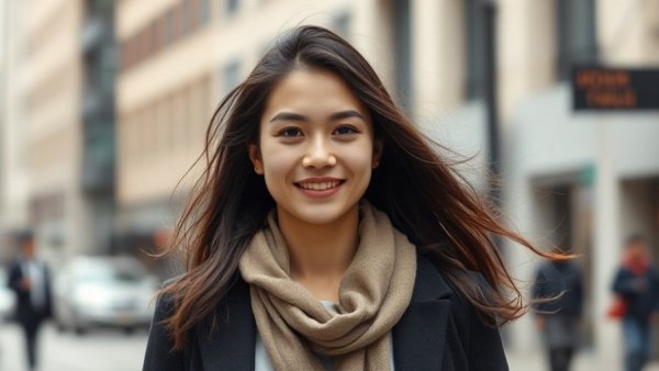 Confident woman walking outdoors against urban backdrop, JPMorgan legal fees.