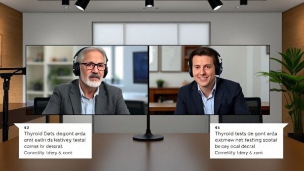 Podcast split-screen on why T3 should not be ignored in thyroid tests.
