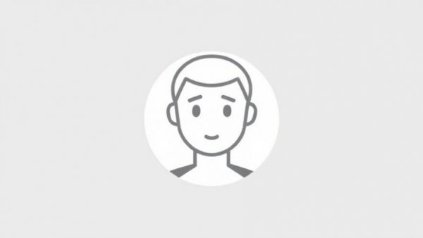 Gray and white minimalistic avatar icon for placeholder.