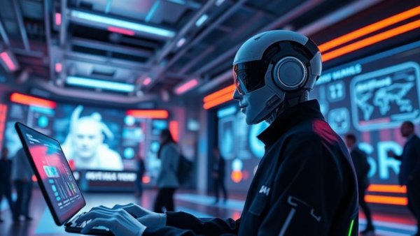 Digital interface showing AI engaging community tools.