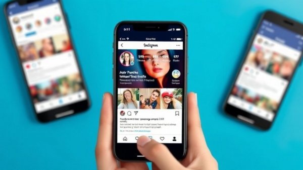 Smartphones showing Instagram features for growth with engagement tips.