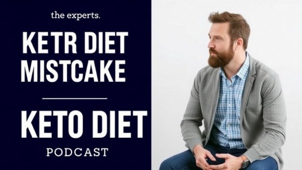 Podcast cover on common mistakes when starting keto diet.