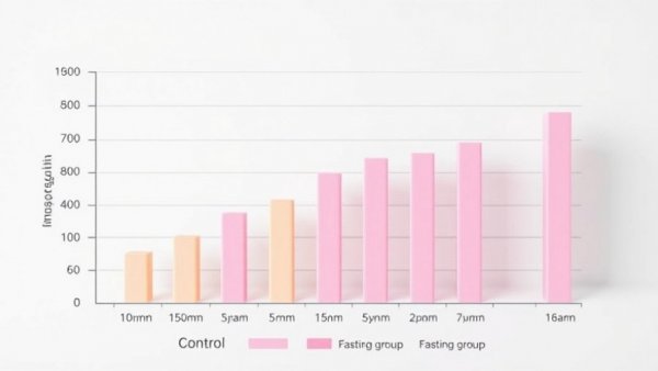 Graph of immunoglobulin levels: control vs fasting.