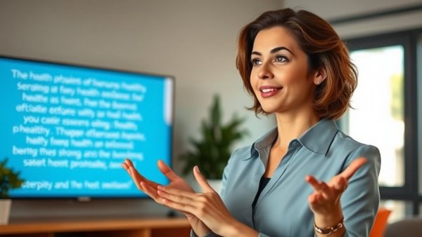 Woman giving effective tips for headaches and migraines.