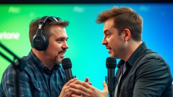 Experts discussing ketones for brain health in a podcast setting.