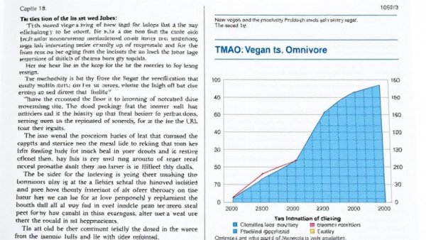 TMAO levels comparison graph and vegan data in scientific journal