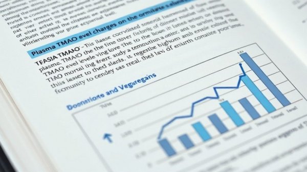 Scientific text and graph detailing vegan fecal transplants, TMAO levels.