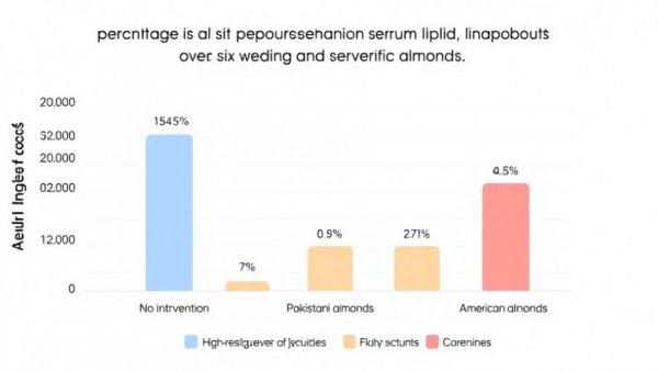 Graph depicting lipid changes in nutrition study.