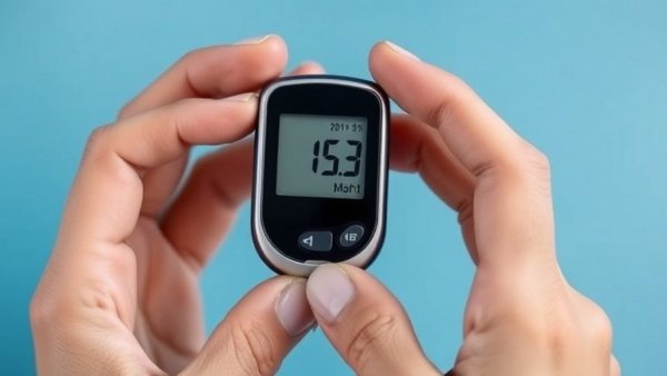 Close-up of glucometer for type-2 diabetes awareness