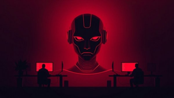 Futuristic depiction of AI impact on labor 2026 with symbolic robot.