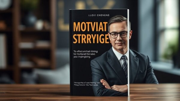 Book cover on motivation strategies featuring two men, enhancing longevity.