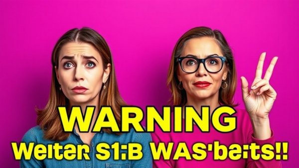 Graphic warning about toxic ingredients in supplements, women with different reactions.