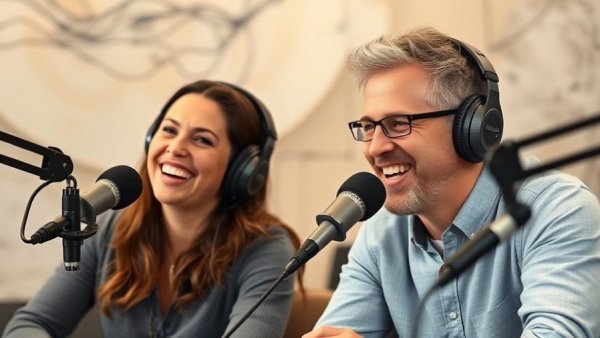 Podcast discussion on longevity and fitness for busy moms in a studio.