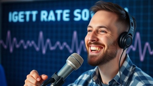 Podcast on cardiorespiratory fitness for longevity with smiling host.