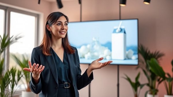 Ditch Packaged Food & Dairy: Expert in modern studio discussing dietary choices.