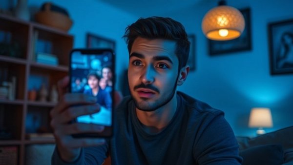 Man showing psychology tricks to convert video viewers into buyers.