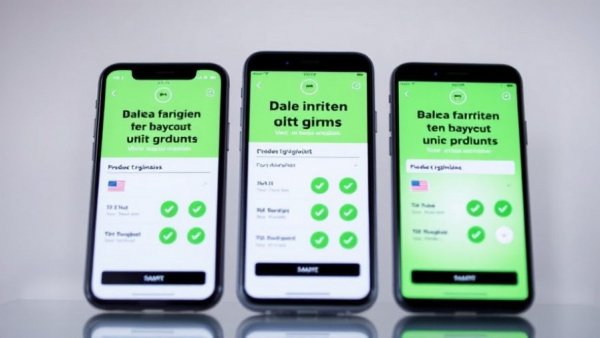 App screens for boycotting American products, Danish text displayed.