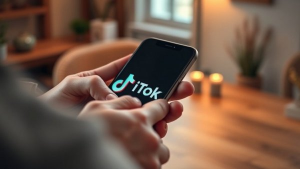 Person using TikTok app on smartphone, exploring TikTok marketing strategies.