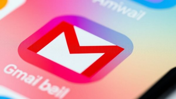 Gmail app icon on a smartphone screen, highlighting Gmail spam and misclassification issues.