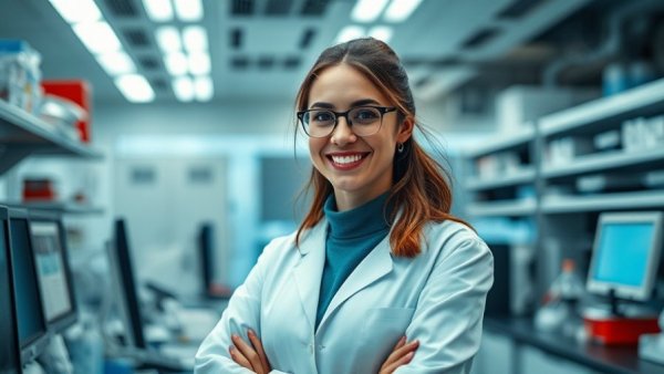 Scientist in lab related to probiotic-enriched foods research.