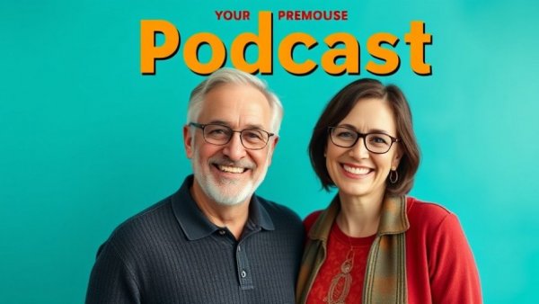 Heart Rate Variability for Longevity podcast poster with smiling hosts.