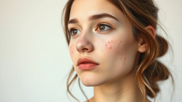 Young woman with acne, contemplating skin health, Is Your Pillow Poisoning You.