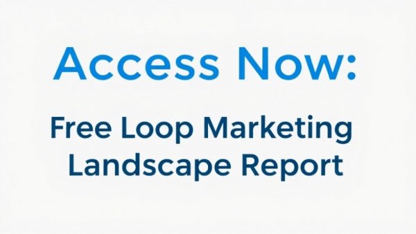 Blue hyperlink text on a white background mentioning a free marketing report