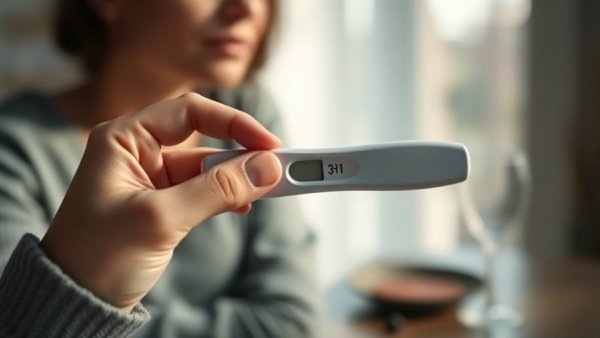 Positive pregnancy test held by hand, telehealth abortion services for teens.