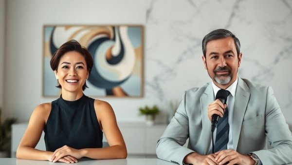 Healthy skin expert discussing daily habits in video call.