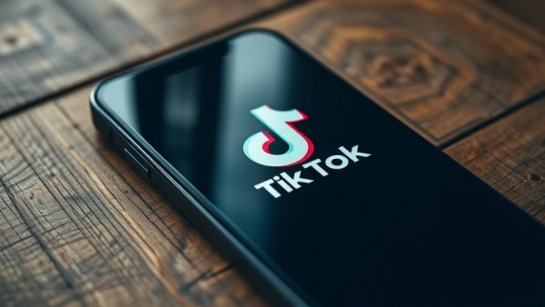 TikTok app on smartphone representing financial services in Brazil