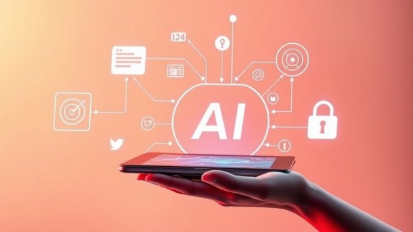 Agentic Web protocols represented by AI tablet and tech icons.