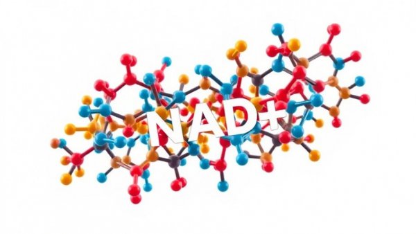 NAD+ treatment benefits molecular structure illustration