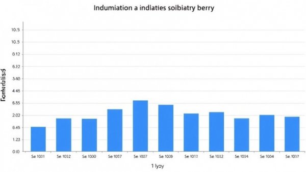Bar graph of α-amylase inhibition by berry extracts on white background.