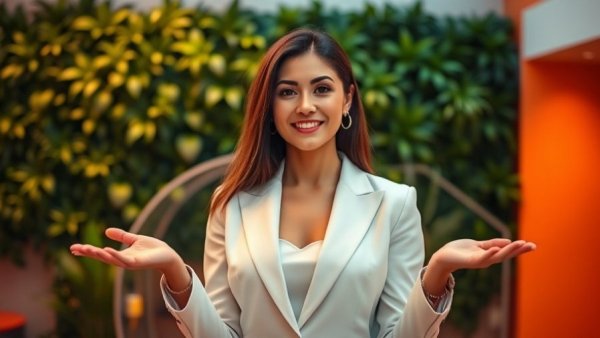 Professional woman presenting tips to boost energy and immune system.