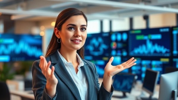 Expert explaining formaldehyde in cosmetics next to screen.