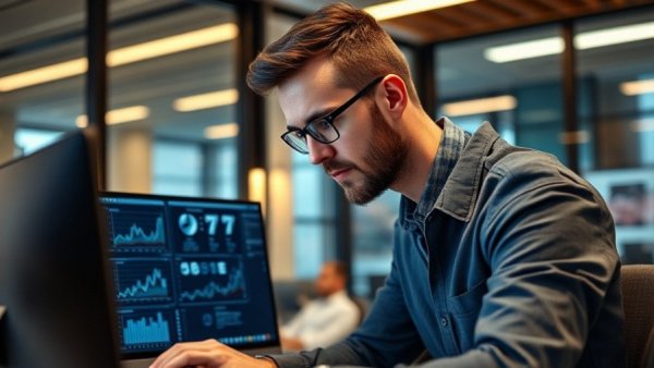 Focused professional reviewing robots.txt expansion data.