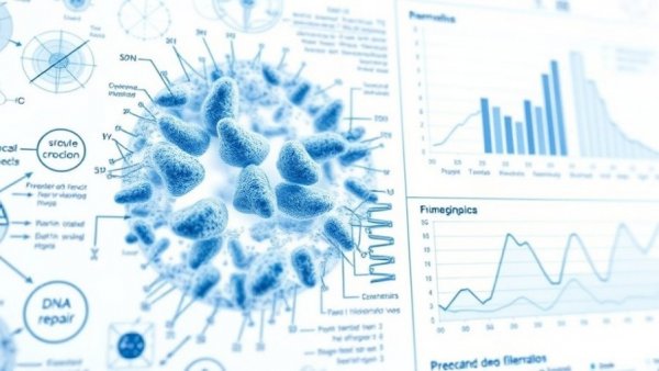 Scientific diagrams on cancer-associated fibroblasts DNA repair