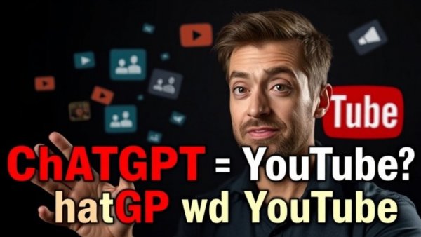Dynamic YouTube thumbnail featuring ChatGPT logo.