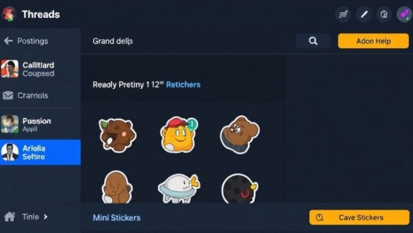 Threads adds new posting options and animated mini stickers
