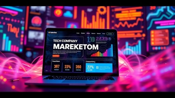 Dynamic tech marketing playbook presentation, local SEO tips.