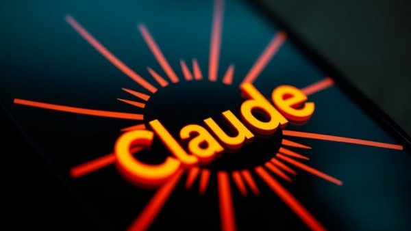 Close-up of Claude logo on phone screen with abstract background, unauthorized share platforms